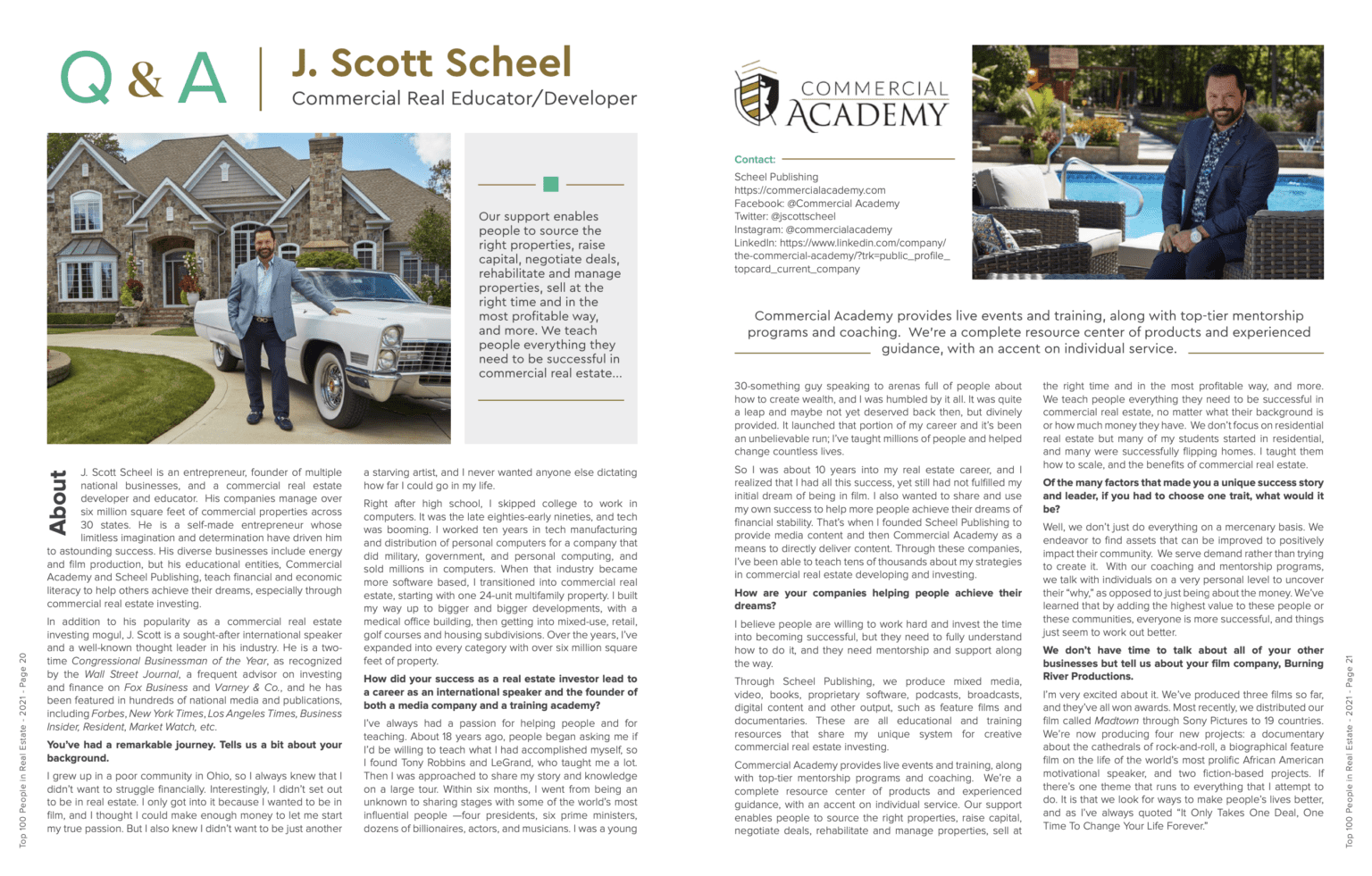 J. Scott appears in the Top 100 People in Real Estate Magazine